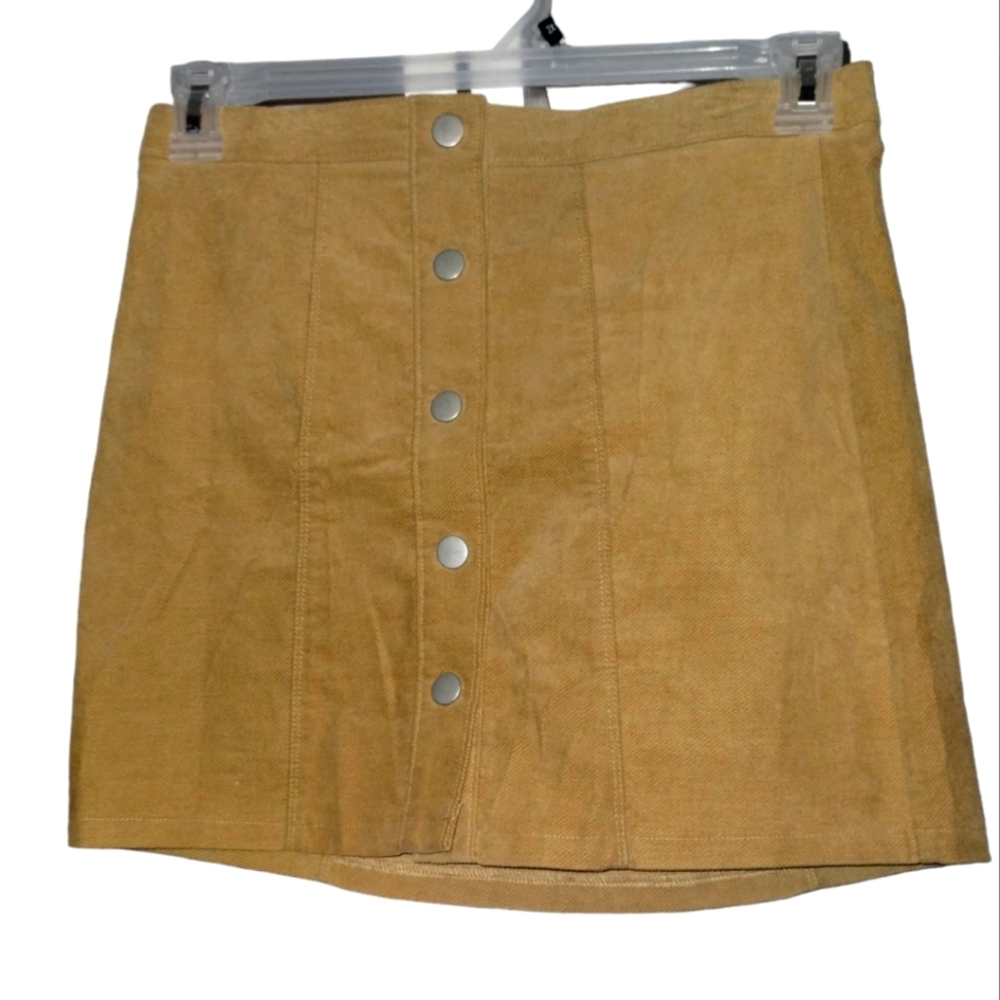 Altar’d State Corduroy Button Front Mini Skirt